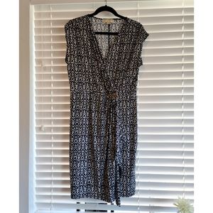 Michael Kors Ikat Print Wrap Dress